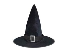 Chapeu Bruxa Preto Veludo c/Fivela Br Festas Chapeu Bruxa Preto Veludo c/Fivela Br Festas