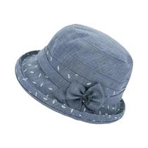 Chapéu Bucket Casual De Tecido Para Idosos, Proteção Solar, Fino, Moda Primavera/Outono/Verão