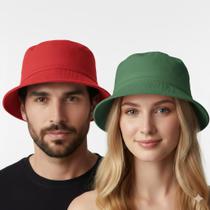 Chapéu Bucket Cata Ovo Adulto Boné Básico Liso Várias Cores