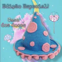 Chapéu Bucket Cogumelo Psicodelia Em Crochê