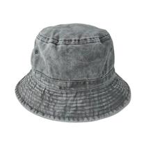 Chapéu Bucket De Algodão Coreano plus Size Com Efeito Lavado Para Homens, Chapéu De Sol 64cm