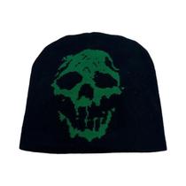 Chapéu Bucket De Lã Com Estampa De Caveira Colorida, Quente E Confortável, Estilo Punk Hip Hop Para