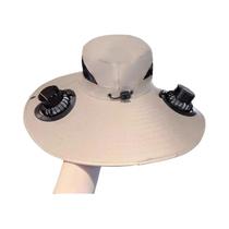 Chapéu Bucket De Secagem Rápida Tamanho Grande Para Homens Com Ventilador Solar Recarregável USB