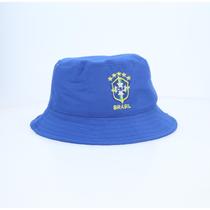 Chapéu Bucket em Tecido com Estampa do Brasil Chapéu Bucket em Tecido com Estampa do Brasil