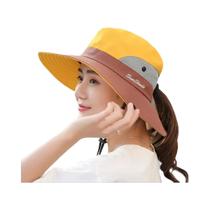 Chapéu Bucket Feminino De Aba Larga Com Secagem Rápida, Proteção Solar, Casual Para Atividades Ao Ar