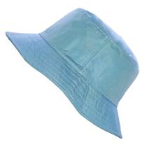Chapéu Bucket Hat Azul Claro Masculino E Feminino Liso, Boné