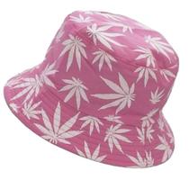 Chapéu Bucket Hat Dupla Face Boné Balde 2 Em 1 Tropical Rosa