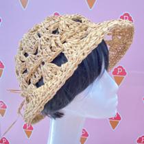 Chapéu Bucket Hat em Fio de Ráfia Chapéu Bucket Hat em Fio de Ráfia