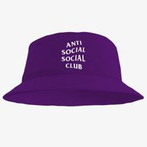 Chapéu Bucket Hat Estampado Anti Social