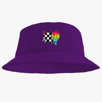 Chapéu Bucket Hat Estampado Coraçao