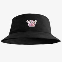 Chapéu Bucket Hat Estampado Coroa