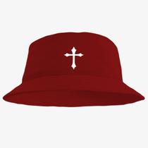 Chapéu Bucket Hat Estampado Cruz