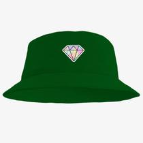 Chapéu Bucket Hat Estampado Diamante