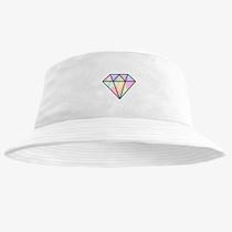 Chapéu Bucket Hat Estampado Diamante