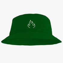 Chapéu Bucket Hat Estampado Fogo