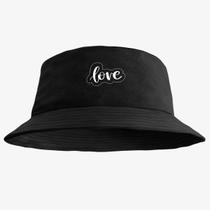 Chapéu Bucket Hat Estampado Love