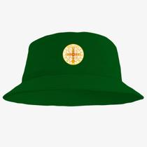 Chapéu Bucket Hat Estampado Medalha Sao Bento