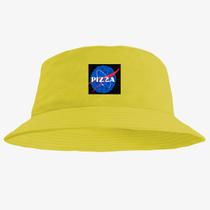 Chapéu Bucket Hat Estampado Pizza