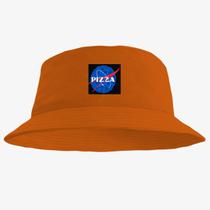Chapéu Bucket Hat Estampado Pizza