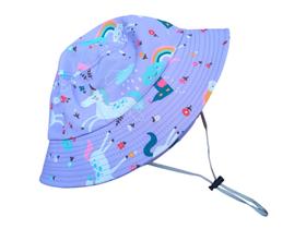 Chapéu Bucket Hat Estampado Praia Infantil Menina Cordinha