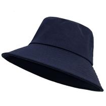 Chapéu Bucket Hat Fisi Sun Beach, unissex, algodão UPF 50+, azul Chapéu Bucket Hat Fisi Sun Beach, unissex, algodão UPF 50+, azul
