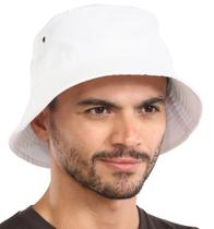 Chapéu Bucket Hat Tough Summer Fisherman Beach White
