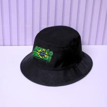 Chapeu Bucket Hat Unissex BRASIL Copa Do Mundo Casual COR:AMARELO/GRAFITADOTamanho:Único