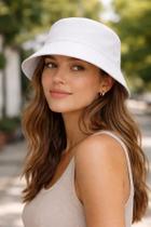 Chapéu Bucket Hat Você Escolhe A Cor Branco Único Chapéu Bucket Hat Você Escolhe A Cor Branco Único