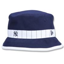 CHAPEU BUCKET NEW YORK YANKEES CORE STRIPES MARINHO New Era