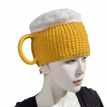 Chapéu, caneca de cerveja 3D engraçada, cosplay de inverno, tricotada para adultos Chapéu, caneca de cerveja 3D engraçada, cosplay de inverno, tricotada para adultos
