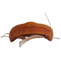 Chapéu CANGACEIRO LAMPIÃO INFANTIL Nordestino Couro Puro Rígido Alça Pescoço