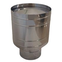 Chapéu Canhão De Inox 304 Escovado Sputnik Duto 11 Polegad