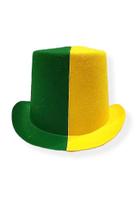 Chapéu Cartola Alta De Veludo Do Brasil Festa Copa Do Mundo