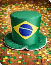 Chapéu Cartola Brasil Verde e Amarelo Copa do Mundo Chapéu Cartola Brasil Verde e Amarelo Copa do Mundo