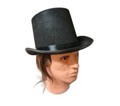 Chapéu Cartola Preta Grande Tamanho único Adulto
