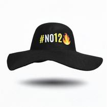 Chapéu Cata Ovo Natanzinho Lima Preto Unissex Aveludado Personalizado com Frase