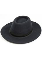 Chapéu Chapelaria Vintage Fedora Gângster Preto