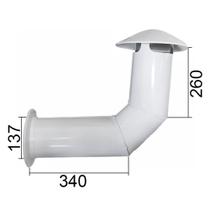 Chapéu Chines Branco Diâmetro 137 Com Canopla - CHINES137X300BR