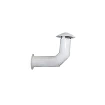 Chapéu Chines Branco Diâmetro 137 Com Canopla - CHINES137X300BR Chapéu Chines Branco Diâmetro 137 Com Canopla - CHINES137X300BR