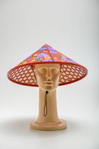 Chapéu Chines Em Tecido e Plástico Chapéu Chines Em Tecido e Plástico