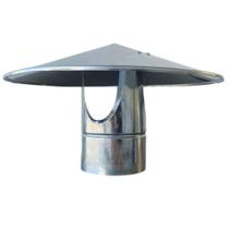 Chapéu Chinês Galvanizado 100mm Para Chaminé, Fogão a Lenha E Churrasqueira