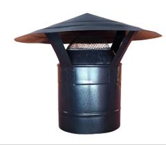 Chapéu Chinês Para Chaminé Tela Anti-pássaros Preto - Varias medidas