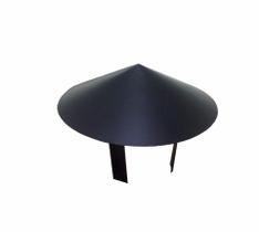 Chapéu chinês preto para dutos de 230 mm de diâmetro para topo de chaminé Chapéu chinês preto para dutos de 230 mm de diâmetro para topo de chaminé