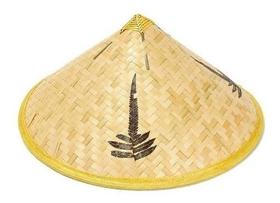 Chapéu Chinês Vietnamita De Bambú