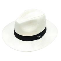 Chapéu Clássico Modelo Panamá Aba Larga Praia Passeio Modelo:Branco Chapéu Clássico Modelo Panamá Aba Larga Praia Passeio Modelo:Branco