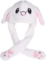 Chapéu CNHNGTS Funny Plush Bunny Moving Rabbit White Women Chapéu CNHNGTS Funny Plush Bunny Moving Rabbit White Women