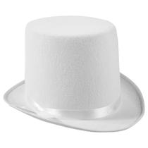 Chapéu-coco Engraçado para Festa - Fantasia de Feltro Branco para Adultos Chapéu-coco Engraçado para Festa - Fantasia de Feltro Branco para Adultos