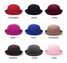 Chapéu Coco Feltro Estilo Retro La Moda Feminina Teatro
