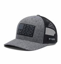 Chapéu Columbia PFG Fish Flag Mesh Snap Back Grill Heather