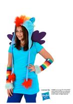 Chapéu com capuz Elope My Little Pony Rainbow Dash para crianças e adultos